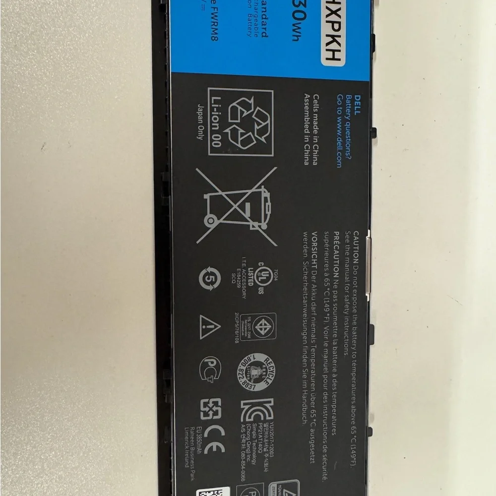 Dell FWRM8–30Whr Battery For Latitude 10 ST2